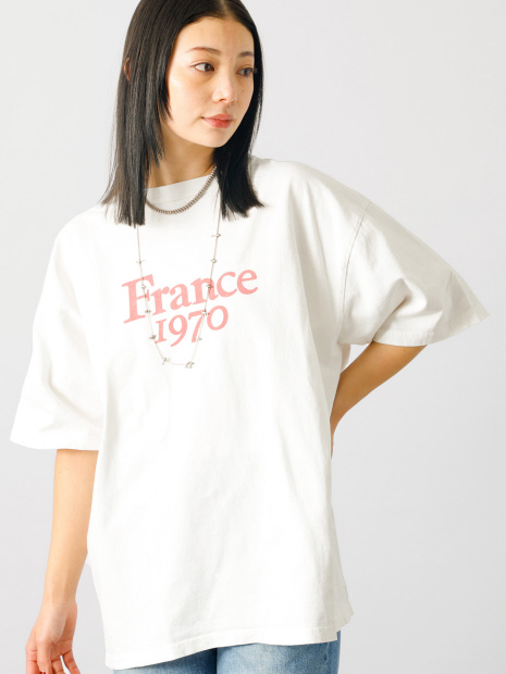 【REMI RELIEF / レミレリーフ】ロゴTシャツ / SP加工14/天竺T(France1970)【WEB限定】【予約】