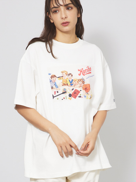 【DISCUS/ディスカス】DISCUS×HARIBOコラボTシャツ　半袖/ハリボー/コラボ/ユニセックス【WEB限定】【予約】【予約】