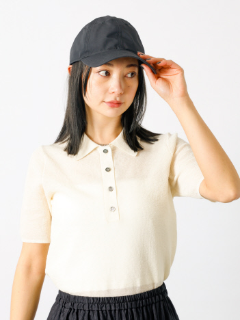 【MICA×NEW ERA】water-repellent cap　撥水ナイロンキャップ ナイロン/ブラック/撥水/キャップ/帽子/コラボ【WEB限定】