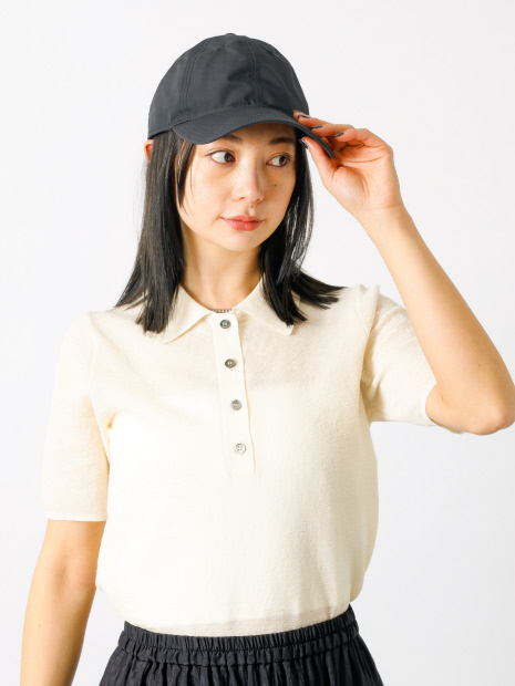 【MICA×NEW ERA】water-repellent cap　撥水ナイロンキャップ ナイロン/ブラック/撥水/キャップ/帽子/コラボ【WEB限定】【予約】