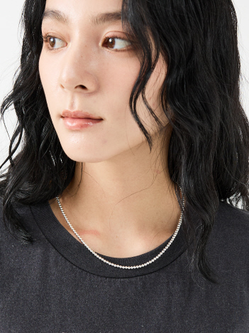 SELECT BY ABAHOUSE (Ladie's) - 【Indian Jewelry / インディアンジュエリー】ナバホパールネックレス / 3mm丸玉46cm / シルバー / ユニセックス