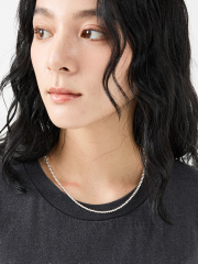 SELECT BY ABAHOUSE (Ladie's) - 【Indian Jewelry / インディアンジュエリー】ナバホパールネックレス / 3mm丸玉46cm / シルバー / ユニセックス