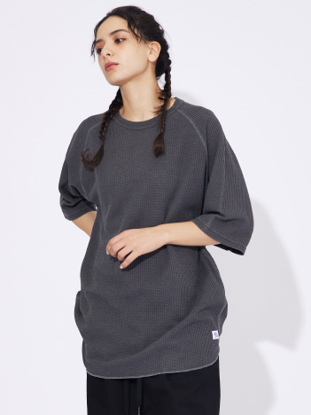 【JEMORGAN LONG JOHNS/ジェーイーモーガンロングジョーンズ】ワッフルピグメント半袖ラグランT JF061-22S /ワッフル/Tシャツ/ラグラン【WEB限定】