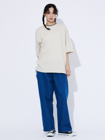 【JEMORGAN LONG JOHNS/ジェーイーモーガンロングジョーンズ】ラインクルーネックTシャツJF067-22S /Tシャツ/クルーネック/カノコ【WEB限定】