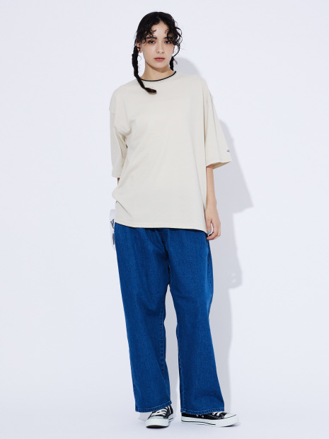 【JEMORGAN LONG JOHNS/ジェーイーモーガンロングジョーンズ】ラインクルーネックTシャツJF067-22S /Tシャツ/クルーネック/カノコ【WEB限定】