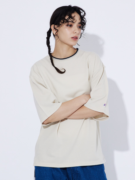 【JEMORGAN LONG JOHNS/ジェーイーモーガンロングジョーンズ】ラインクルーネックTシャツJF067-22S /Tシャツ/クルーネック/カノコ【WEB限定】
