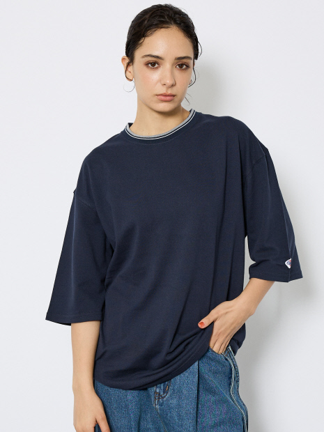 【JEMORGAN LONG JOHNS/ジェーイーモーガンロングジョーンズ】ラインクルーネックTシャツJF067-22S /Tシャツ/クルーネック/カノコ【WEB限定】
