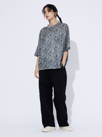 【JEMORGAN LONG JOHNS/ジェーイーモーガンロングジョーンズ】ワッフル パターンTシャツ JF035-224/半袖/ワッフル生地/柄/デザイン/パターン【WEB限定】