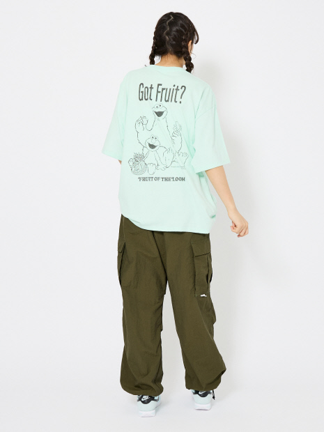 【FRUIT OF THE LOOM/フルーツ オブ ザ ルーム】SESAME STREET×FTL Illust T-Shirt #E 半袖Tシャツ/プリント【予約】