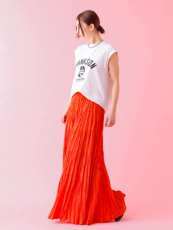 【Le Melange/ル・メランジュ】プリントノースリーブTシャツ/コラボ/ノースリーブ【WEB限定】