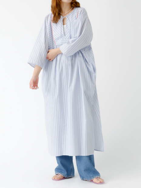 【Le Melange/ル・メランジュ】ストライプスワンピース/ワンピース/ストライプ【WEB限定】