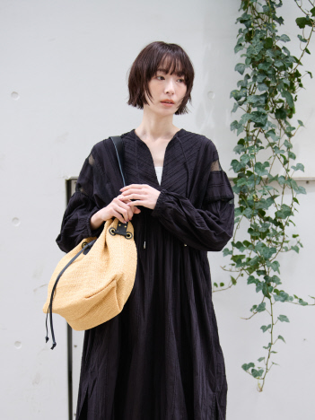 【Ampersand / アンパサンド】basket like bag/AP24-M03/バスケットバッグ/トートバッグ/巾着【WEB限定】