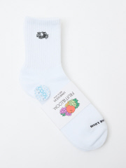 【FRUIT OF THE LOOM/フルーツ オブ ザ ルーム】 接触冷感/ワンポイント/靴下3足セット/アソート/刺繍/