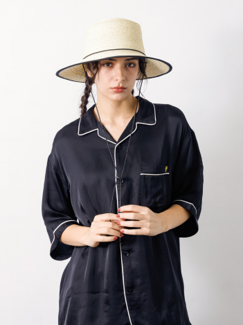 【Ruben/ルーベン】CODE LONG BRIM STRAW HAT/コードロングブリムストローハット