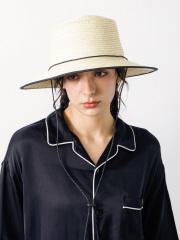 【Ruben/ルーベン】CODE LONG BRIM STRAW HAT/コードロングブリムストローハット