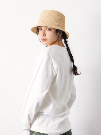 【RUBEN/ルーベン】 RAFFIA BUCKET HAT　ラフィアバケットハット【予約】