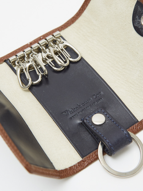 【WHITE HOUSE COX/ホワイトハウスコックス】S9692 KEYCASE with RING / LONDONCALF × BRIDLE/キーケース/牛革【WEB限定】