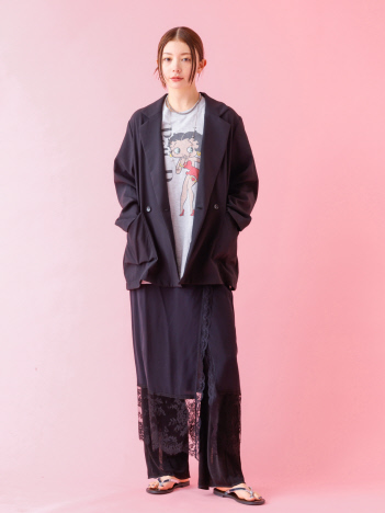 【Le Melange/ル・メランジュ】スラブタッチドライジャケット【WEB限定】