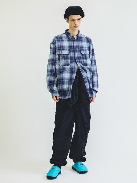 【NANGA/ナンガ】FADE TARTAN CHECK CAMP SHIRT/チェック/ユニセックス【WEB限定】