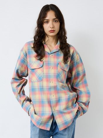 ABAHOUSE - 【PENDLETON / ペンドルトン】BOARD SHIRT /ボードシャツ/オープンカラーチェックシャツ【予約】
