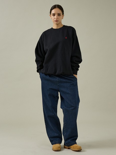 【BEVERLY HILLS POLO CLUB / ビバリーヒルズポロクラブ】ワンポイント クルー裏毛スウェット