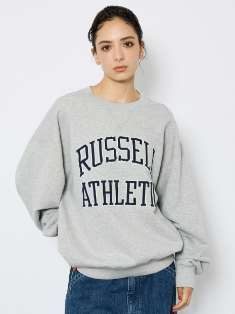 【RUSSELL ATHLETIC/ラッセル アスレチック】フロントワッペンロゴスウェットスウェット/ユニセックス【予約】