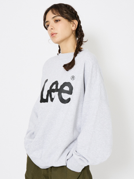 【Lee/リー】SUPERSIZED LEE LOGO Crew /フロントロゴ ビッグシルエットクルースウェット ビッグシルエット【予約】