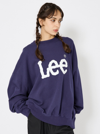 ABAHOUSE - 【Lee/リー】SUPERSIZED LEE LOGO Crew /フロントロゴ ビッグシルエットクルースウェット ビッグシルエット【予約】