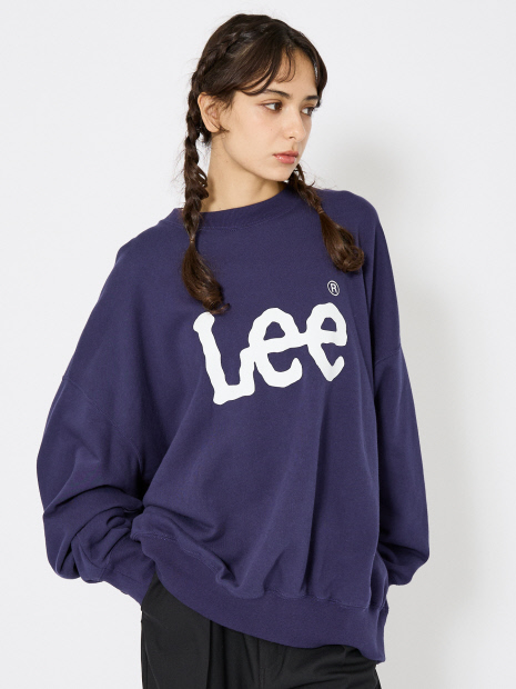 【Lee/リー】SUPERSIZED LEE LOGO Crew /フロントロゴ ビッグシルエットクルースウェット ビッグシルエット【予約】