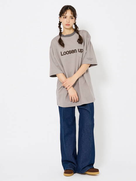 【Charcoal(チャコール)× Americana(アメリカーナ)】ポケット付きトリムTシャツ/ユニセックス【予約】