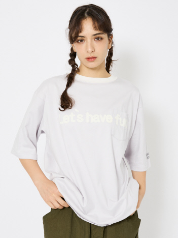 ABAHOUSE - 【Charcoal（チャコール）× Americana（アメリカーナ）】ポケット付きトリムTシャツ/ユニセックス【予約】