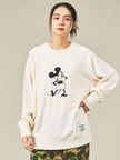 【MICKEY × DISCUS ATHLETIC / ミッキー × ディスカス アスレチック】コラボ プリント裏毛クルースウェット / 5487-6670 / ユニセックス