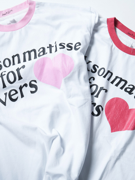 【JACKSON MATISSE/ジャクソンマティス】is for lovers Tee/リンガーTシャツ/ユニセックス【WEB限定】【予約】