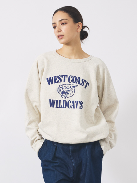 【MIXTA/ミクスタ】CREW NECK SWEAT/クルーネック/ WEST COAST WILD CATS / COUGAR TRAILS/ユニセックス【予約】