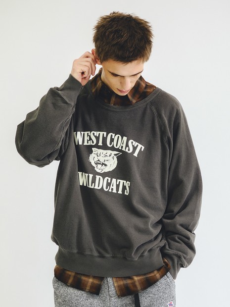 【MIXTA/ミクスタ】CREW NECK SWEAT/クルーネック/ WEST COAST WILD CATS / COUGAR TRAILS/ユニセックス