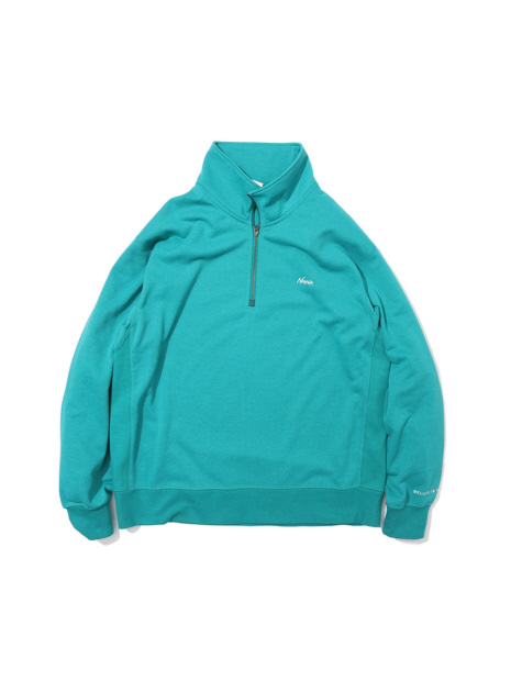 【NANGA/ナンガ】DRY MIX TERRY HALF ZIP SWEAT/ハーフジップ/ロゴ/ユニセックス【WEB限定】【予約】