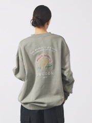 ABAHOUSE - 【POLER/ポーラー】EMB PIGMENT DYE CREW/ピグメント加工./ユニセックス【予約】