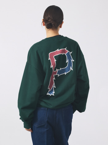 【POLER/ポーラー】BIG LOGO CREW/ビッグロゴ クルーネックスウェット/両面プリント/ユニセックス【予約】