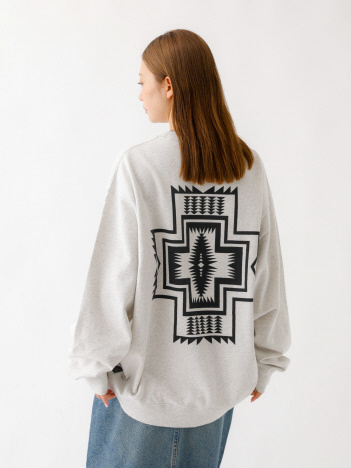ABAHOUSE - 【PENDLETON/ペンドルトン】Back Print Sweat / ハーディング柄 バックプリント/ スウェット/ トレーナー【予約】