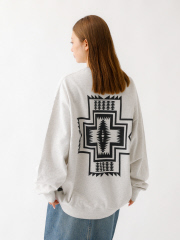 ABAHOUSE - 【PENDLETON/ペンドルトン】Back Print Sweat / ハーディング柄 バックプリント/ スウェット/ トレーナー【予約】