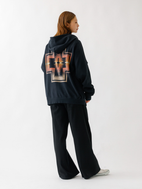 【PENDLETON/ペンドルトン】Back Print Zip Up Hoodie / ハーディング柄 バックプリント ジップアップパーカー【予約】
