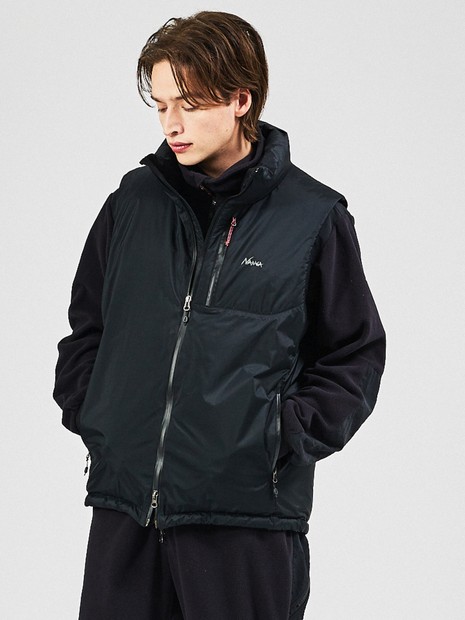 NANGA/ナンガ】 AURORA TEX STAND COLLAR DOWN VEST /オーロラテックス