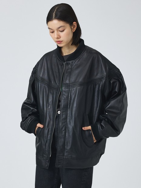 TOWNCRAFT/タウンクラフト】Leather Derby Jacket / レザー ダービー