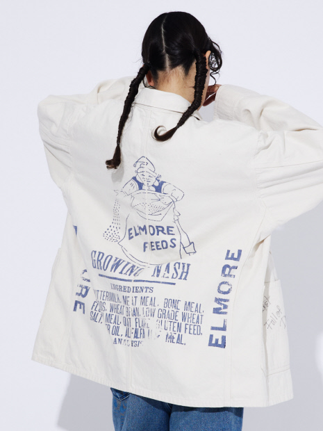 【Swell Vintage × UNION HERCULES MADE】Hand Painted  Chore Jacket / ハンドペイント /ヴィンテージ /チョアジャケット【予約】