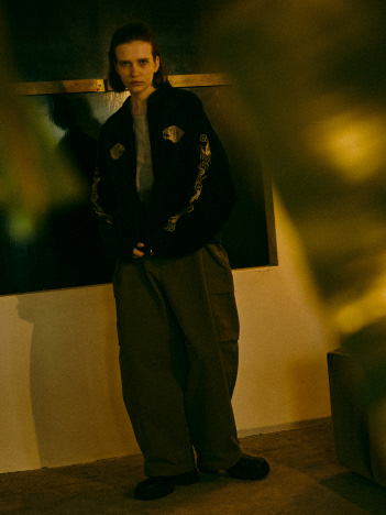 【THRIFTY LOOK / スリフティルック】Greenland Souvenir Blouson / グリーンランド スーベニアブルゾン /ヴィンテージライク /刺繍 /ユニセックス【予約】