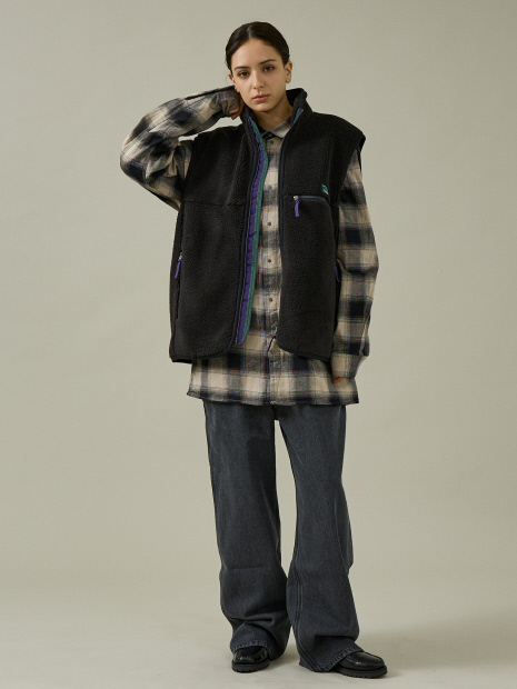 WEB限定【L.L.Bean/エルエルビーン】Boa Fleece Vest / ボアフリースベスト