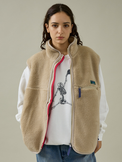 WEB限定【L.L.Bean/エルエルビーン】Boa Fleece Vest / ボアフリース