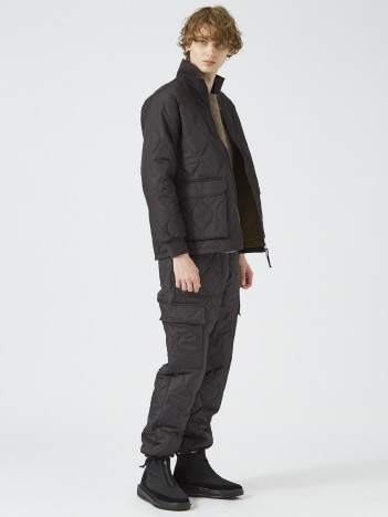 WEB限定【TAION / タイオン】 MILITARY LIB HI NECK DOWN JKT / ミリタリーリブハイネック　ダウンジャケット / TAION-112ZML-1【予約】