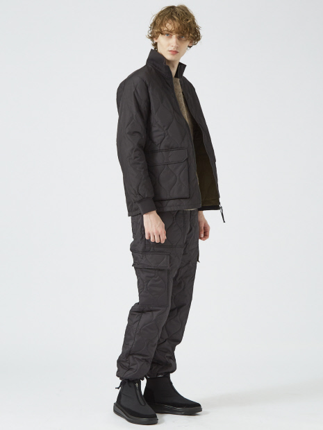 WEB限定【TAION / タイオン】 MILITARY LIB HI NECK DOWN JKT / ミリタリーリブハイネック ダウンジャケット / TAION-112ZML-1【予約】