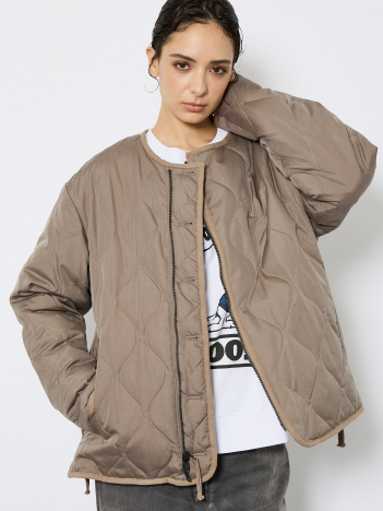 【WEB限定】TAION MILITARY RIVERSIBLE【UNISEX】ミリタリー リバーシブル クルーネック ダウンジャケット / TAION-R104BML-1